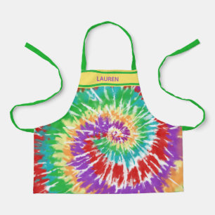 Tie Dye Regenboogswirl - Persoonlijke Kinderen Schort