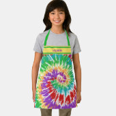 Tie Dye Regenboogswirl - Persoonlijke Kinderen Schort (Insitu)