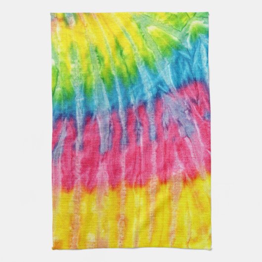 Tie Dye Retro Classic Kitchen Towels Theedoek (Verticaal)