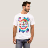 Tie-Dye Retro Funky Kleuren  T-shirt (Voorkant volledig)