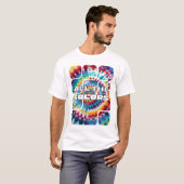 Tie-Dye Retro Funky Tijden T-shirt (Voorkant volledig)