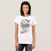 Tie-Dye Retro Pastel Design T-shirt (Voorkant volledig)