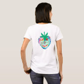 Tie-Dye Retro Zomer Design T-shirt (Achterkant volledig)