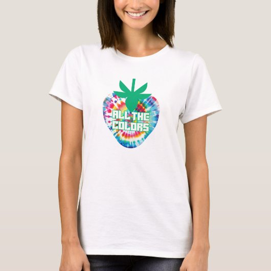 Tie-Dye Retro Zomer Design T-shirt (Voorkant)