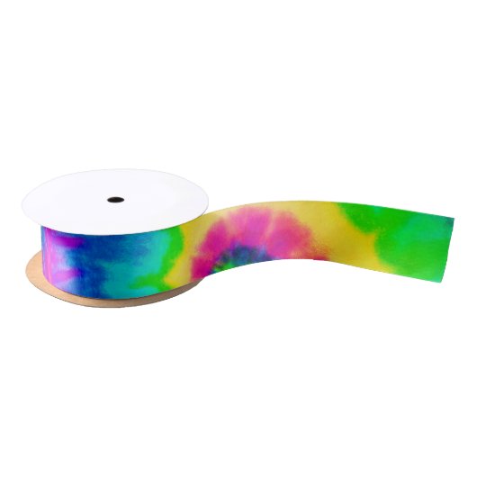Tie Dye Ribbon HAMbyWG Satijnen Lint (Spoel)