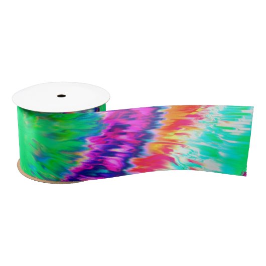Tie Dye Ribbon Satijnen Lint (Spoel)