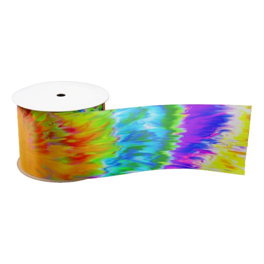 Tie Dye Ribbon Satijnen Lint (Spoel)