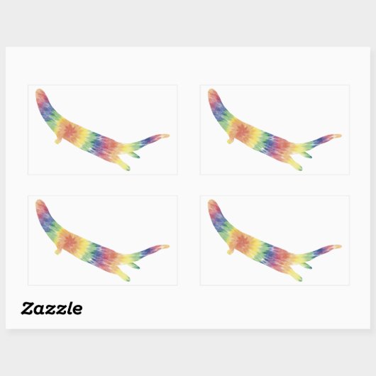 Tie Dye River Otter Sticker (Vel)