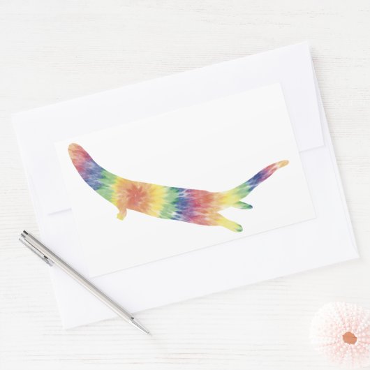 Tie Dye River Otter Sticker (Envelop)