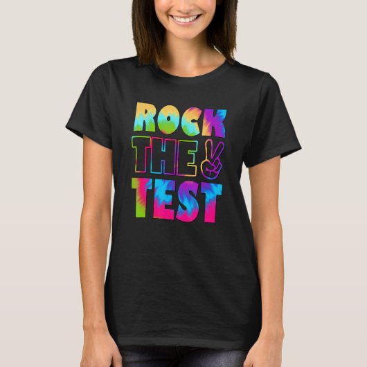 Tie Dye Rock test testdag testdag testdag testlera T-shirt (Voorkant)