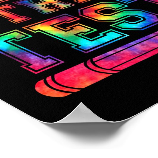 Tie Dye Rock testleraar student gelukkig Poster (Hoek)