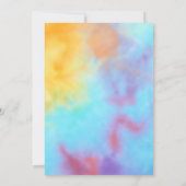 Tie Dye Roller Schaats Verjaardagsuitnodiging Kaart (Achterkant)