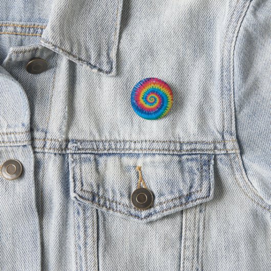 Tie dye ronde button 3,2 cm (In situ)