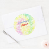 Tie Dye Ronde Sticker (Envelop)