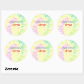 Tie Dye Ronde Sticker (Vel)