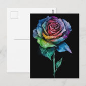 Tie Dye Roos Print Briefkaart (Voorkant / Achterkant)