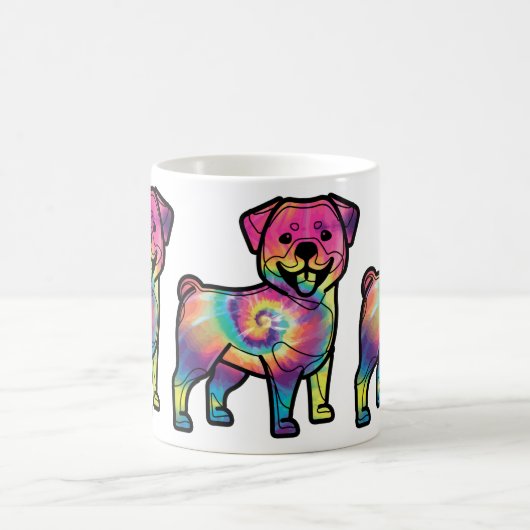 Tie Dye Rottweiler Koffiemok (Center)