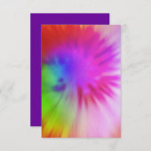 Tie Dye RSVP-kaarten RSVP Kaartje (Voorkant / Achterkant)