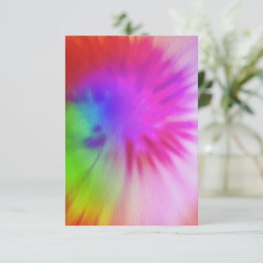 Tie Dye RSVP-kaarten RSVP Kaartje (Staand voorkant)