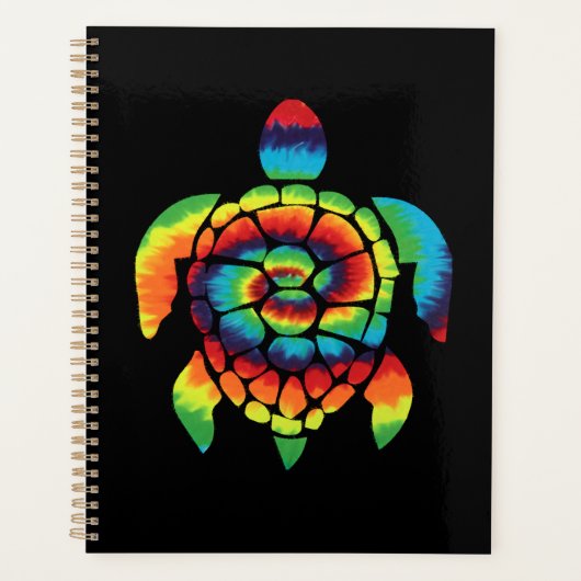 Tie Dye Schildpad Planner (Voorkant)