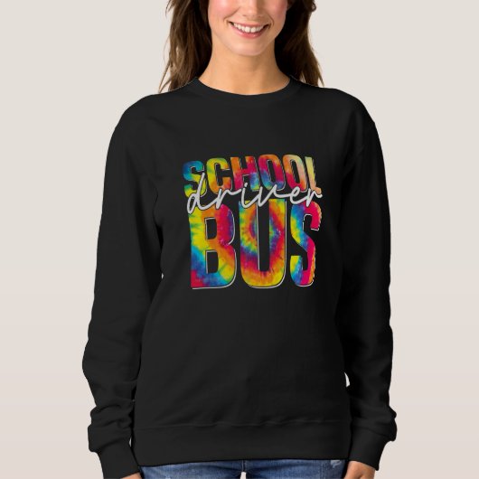 Tie Dye School Bus Driver  Busman Men Women Busman Trui (Voorkant)