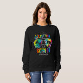 Tie Dye School Social Worker Happy Last Day Sch Trui (Voorkant volledig)