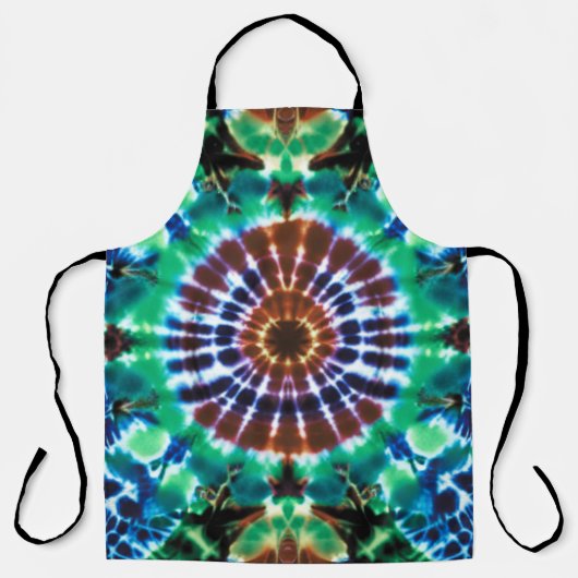 Tie Dye Schort in Aardtinten (Voorkant)