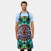 Tie Dye Schort in Aardtinten (Gedragen)