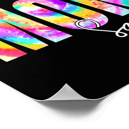 Tie Dye scout mam Squad terug naar schoolvrouwtje Poster (Hoek)