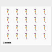 Tie Dye Seahorse Sticker (Vel)