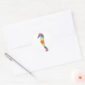 Tie Dye Seahorse Sticker (Envelop)