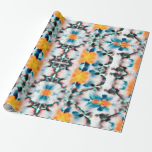 Tie Dye Seamless Pattern. Etnische Abstracte. Psyc Cadeaupapier