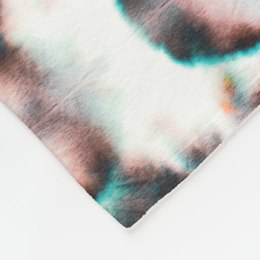 Tie Dye Seamless Pattern. Etnische Abstracte. Psyc Fleece Deken (Hoek)