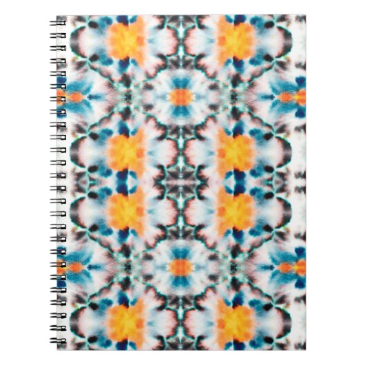 Tie Dye Seamless Pattern. Etnische Abstracte. Psyc Notitieboek (Voorkant)
