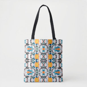 Tie Dye Seamless Pattern. Etnische Abstracte. Psyc Tote Bag