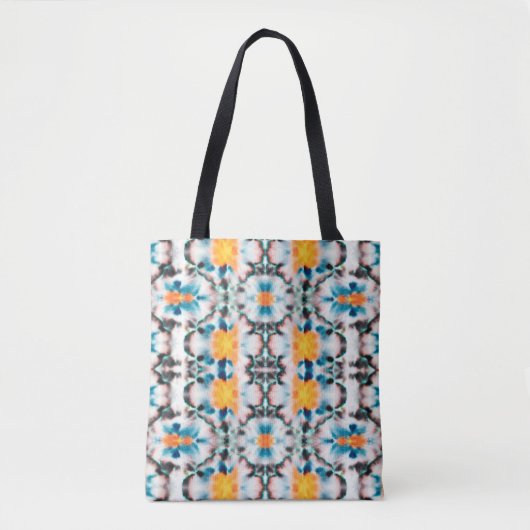 Tie Dye Seamless Pattern. Etnische Abstracte. Psyc Tote Bag (Voorkant)