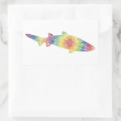 tie dye shark Sticker (Tas)
