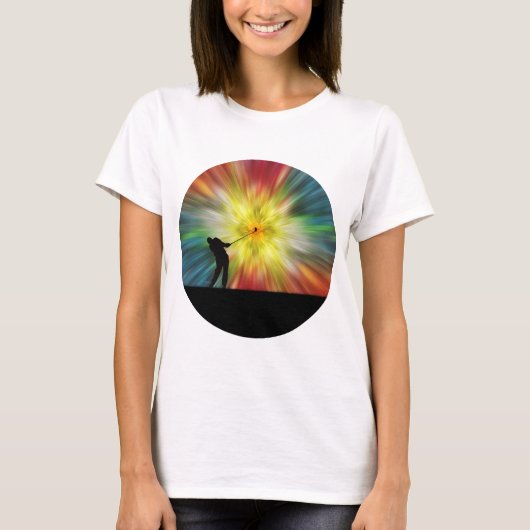 Tie Dye Silhouette Golfer T-shirt (Voorkant)