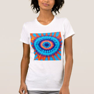Tie Dye Sinaasappel & Blauw T-shirt