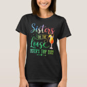 Tie Dye Sisters op de wekenreis van de losse zuste T-shirt (Voorkant)
