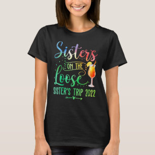 Tie Dye Sisters op de wekenreis van de losse zuste T-shirt