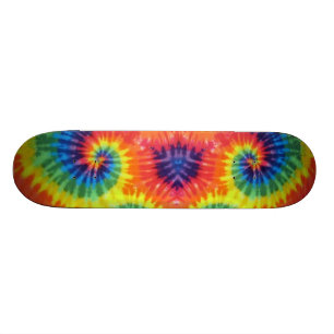 Tie dye skateboard