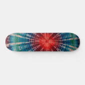 Tie Dye Skateboard - Blue Tiger Stripe (Horizontaal)