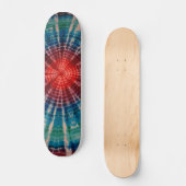 Tie Dye Skateboard - Blue Tiger Stripe (Voorkant)