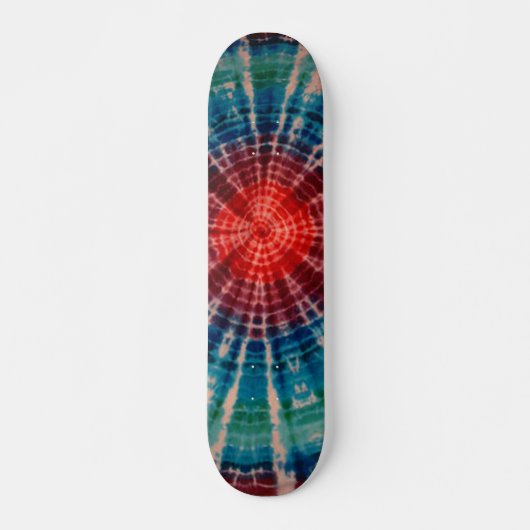 Tie Dye Skateboard - Blue Tiger Stripe (Voorkant)
