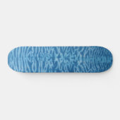 Tie Dye Skateboard - Blue Tiger Stripe (Horizontaal)