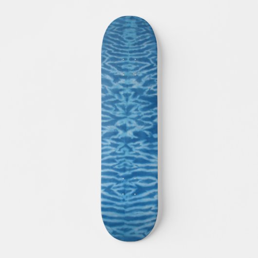 Tie Dye Skateboard - Blue Tiger Stripe (Voorkant)