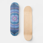 Tie Dye Skateboard - Cirkels & Vierkanten (Voorkant)