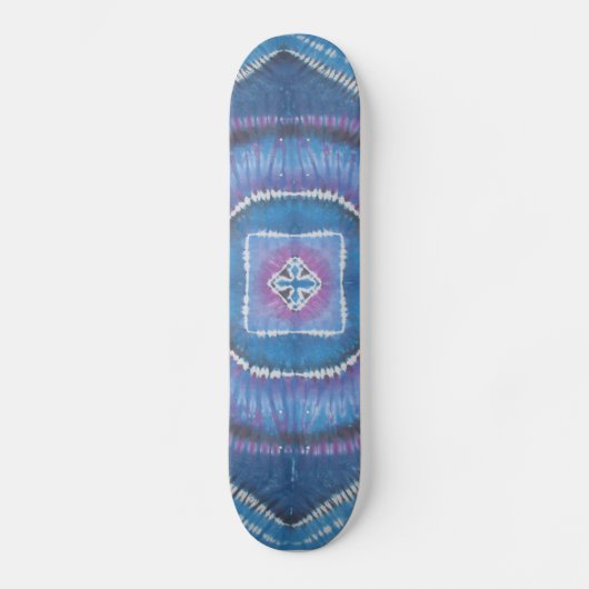 Tie Dye Skateboard - Cirkels & Vierkanten (Voorkant)
