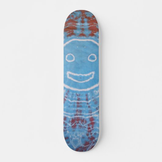 Tie Dye Skateboard - Smiley Face (Voorkant)
